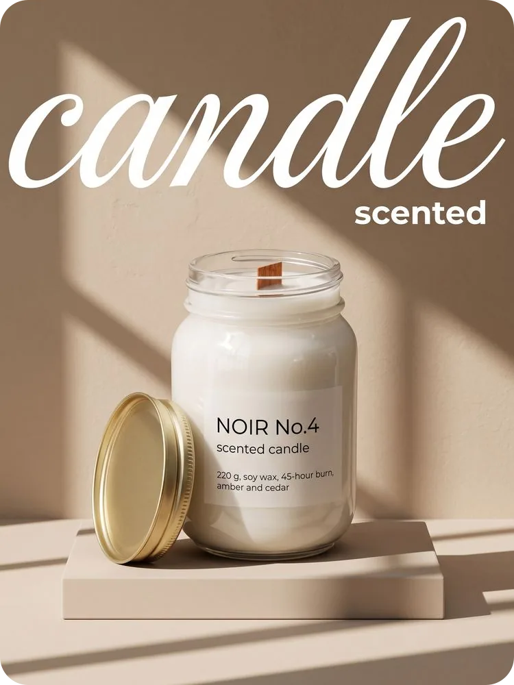 NOIR №4 Scented Candle, 220 g