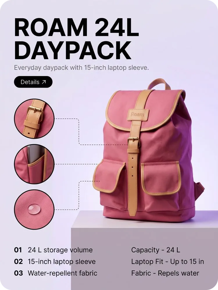 Roam 24 L Daypack, Sunflower