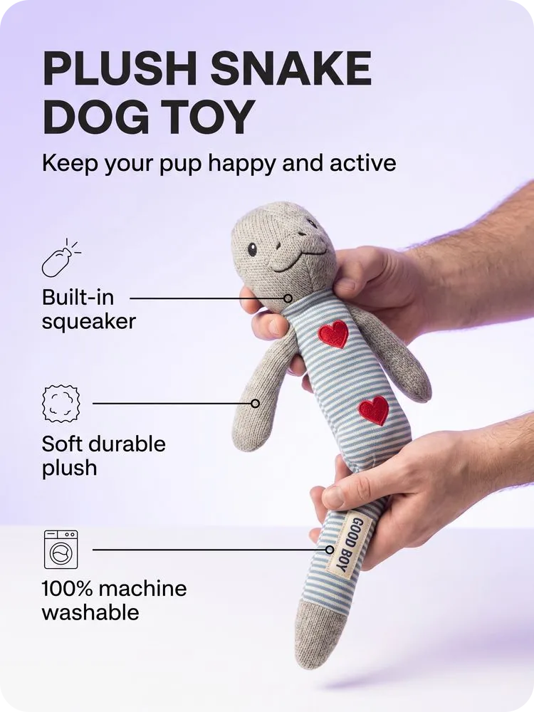 GOOD BOY Plush Snake Toy